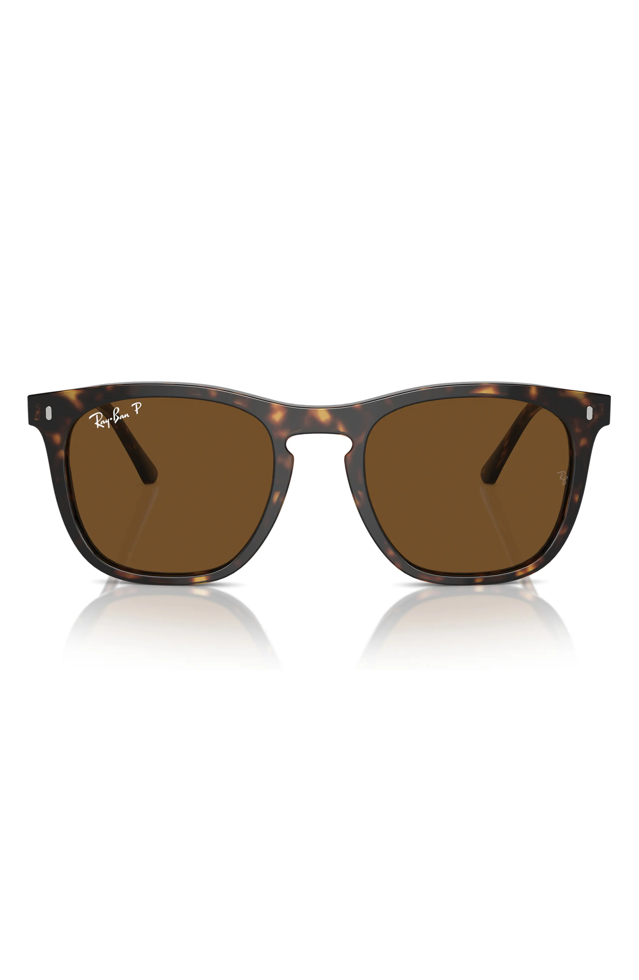 Ray-Ban 53mm Polarized Square Sunglasses in Black at Nordstrom | Nordstrom