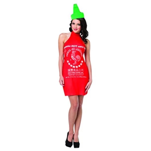 Rasta Imposta Sriracha Dress Halloween Costume, Red, Adult, One Size - Walmart.com | Walmart (US)