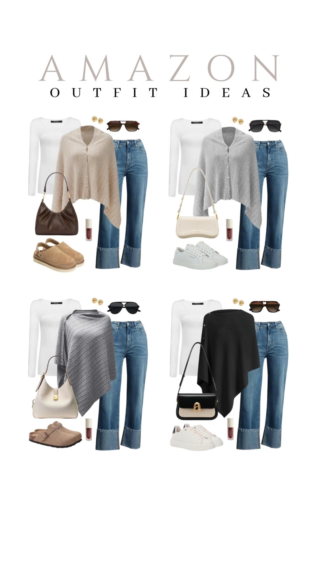 Try this new shawl for a cute and cozy look that works for every day.
straight leg jeans, basic long sleeve tee, summer fridays lipstick, beauty finds, affordable fashion, trendy look, viral products, casual outfit idea, fall style, how to style, ways to style, fall look, amazon fashion, affordable style

#LTKSeasonal #LTKFindsUnder50 #LTKU