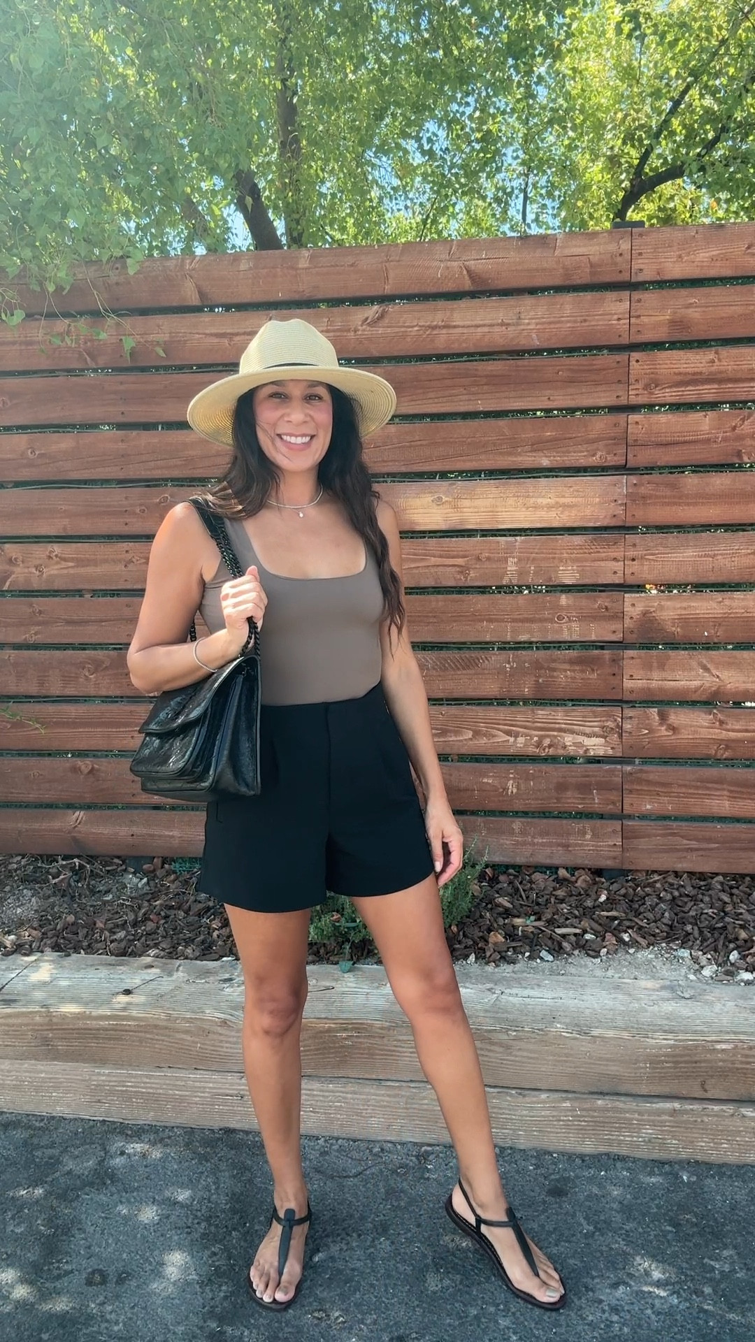 September Forecast: over 100 degrees for the next week! 
Wanted to feel a little more like autumn so went with darker colors. This top is fantastic! Bodysuit vibes without all the hassle! This outfit can easily be layered with a sweater, blazer or jean jacket for cooler days  

#LTKSeasonal #LTKFindsUnder50 #LTKStyleTip