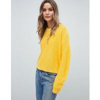 ASOS DESIGN Jumper In Oversize In Ripple Stitch - Yellow | ASOS CH