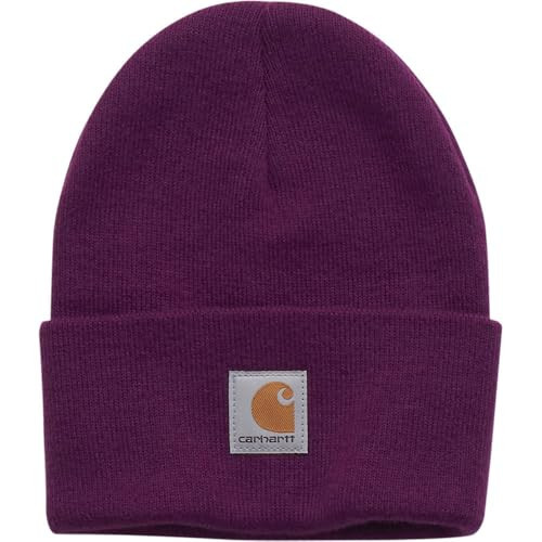 Carhartt Kid's CB9012 Knit Beanie - Unisex Youth One Size Fits All Plum Caspia | Amazon (US)