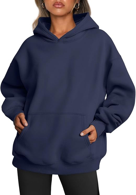 Trendy Queen Womens Oversized Hoodies Fleece Sweatshirts Fall Fashion 2025 Pullover Sweaters Wint... | Amazon (US)
