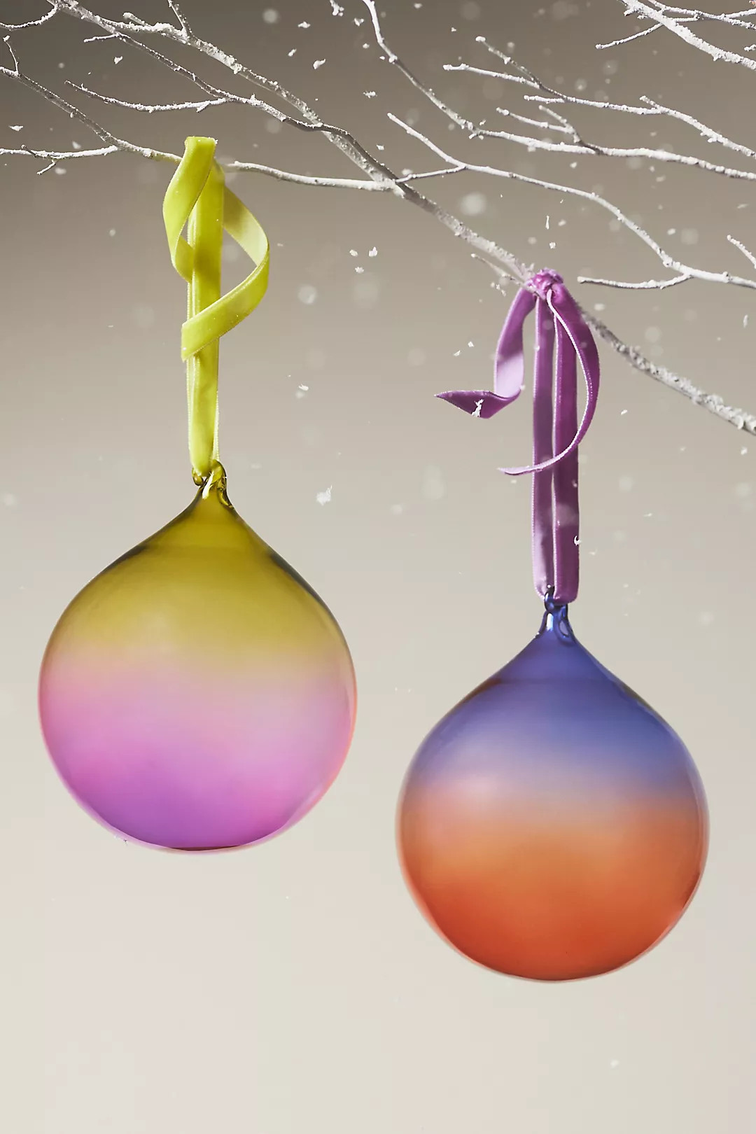 Ombré Art Glass Bauble Ornament | Anthropologie (US)