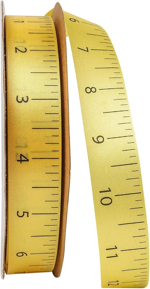 Reliant Ribbon Dyna Ruler Ribbon, 7/8 Inch X 25 Yards, Yellow | Amazon (US)