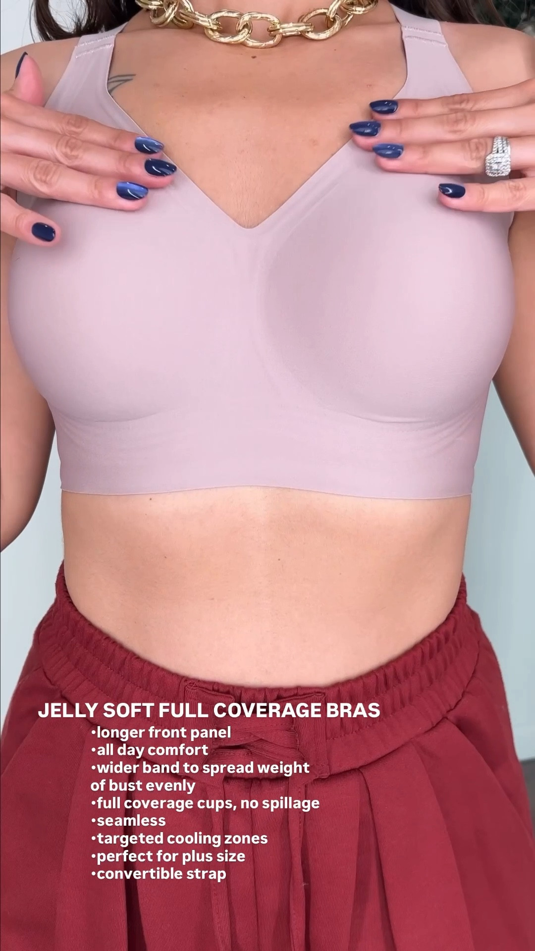 Full coverage cup bras! Jelly soft, seamless, wider band to spread weight of bust evenly, convertible straps!

#LTKPlusSize #LTKmomlife #LTKFindsUnder50