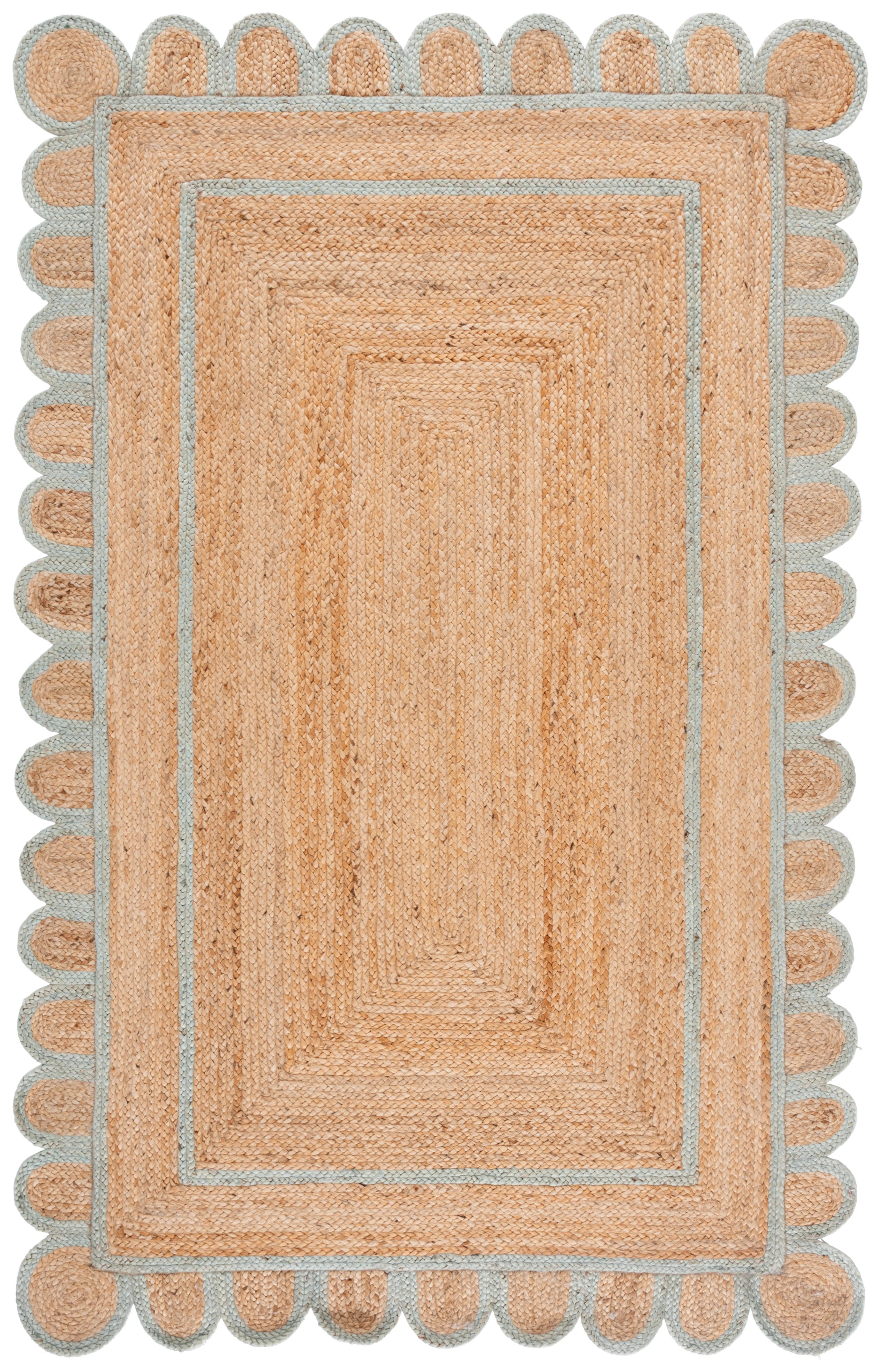 Natural Fiber Handwoven Jute Geometric Indoor Use Only Rug | Wayfair North America
