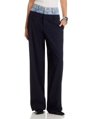 SIMKHAI Ophelia Double Waistband Combo Pants  | Bloomingdale's Women | Bloomingdale's (US)