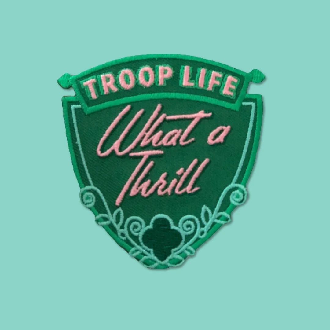 Troop Life what a Thrill Embroidered Iron-on Patch - Etsy | Etsy (US)