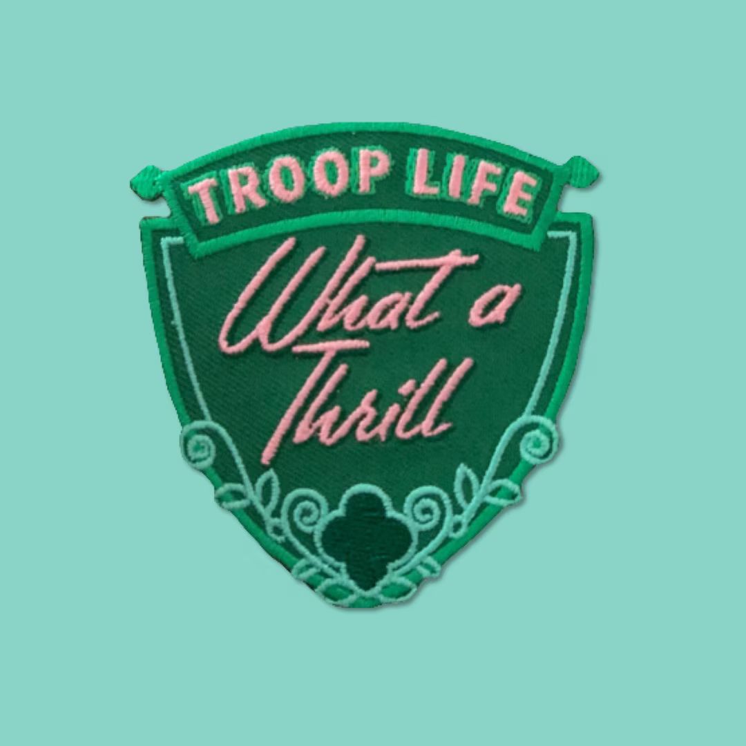 Troop Life what a Thrill Embroidered Iron-on Patch - Etsy | Etsy (US)