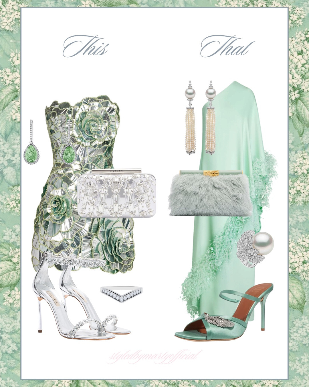 This or That? 💚❤️🌹🌺🧡

Elegant outfit, formal wear, formal outfit, gown dress, gown, occasion wear, feminine style, wedding guest dress, wedding guest outfit, wedding guest spring, gala dress, red gown dress, floral dress, floral gown, green dress, black tie attire, white tie attire, romantic style, romantic dress, clutch bag, pumps, evening shoes, luxury fashion 


#LTKWedding #LTKootd #LTKSeasonal