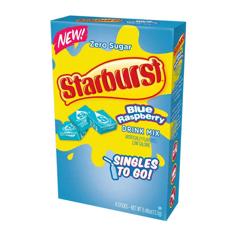 Starburst 6ct Singles-To-Go Sugar-Free Drink Mix, Blue Raspberry | Walmart (US)