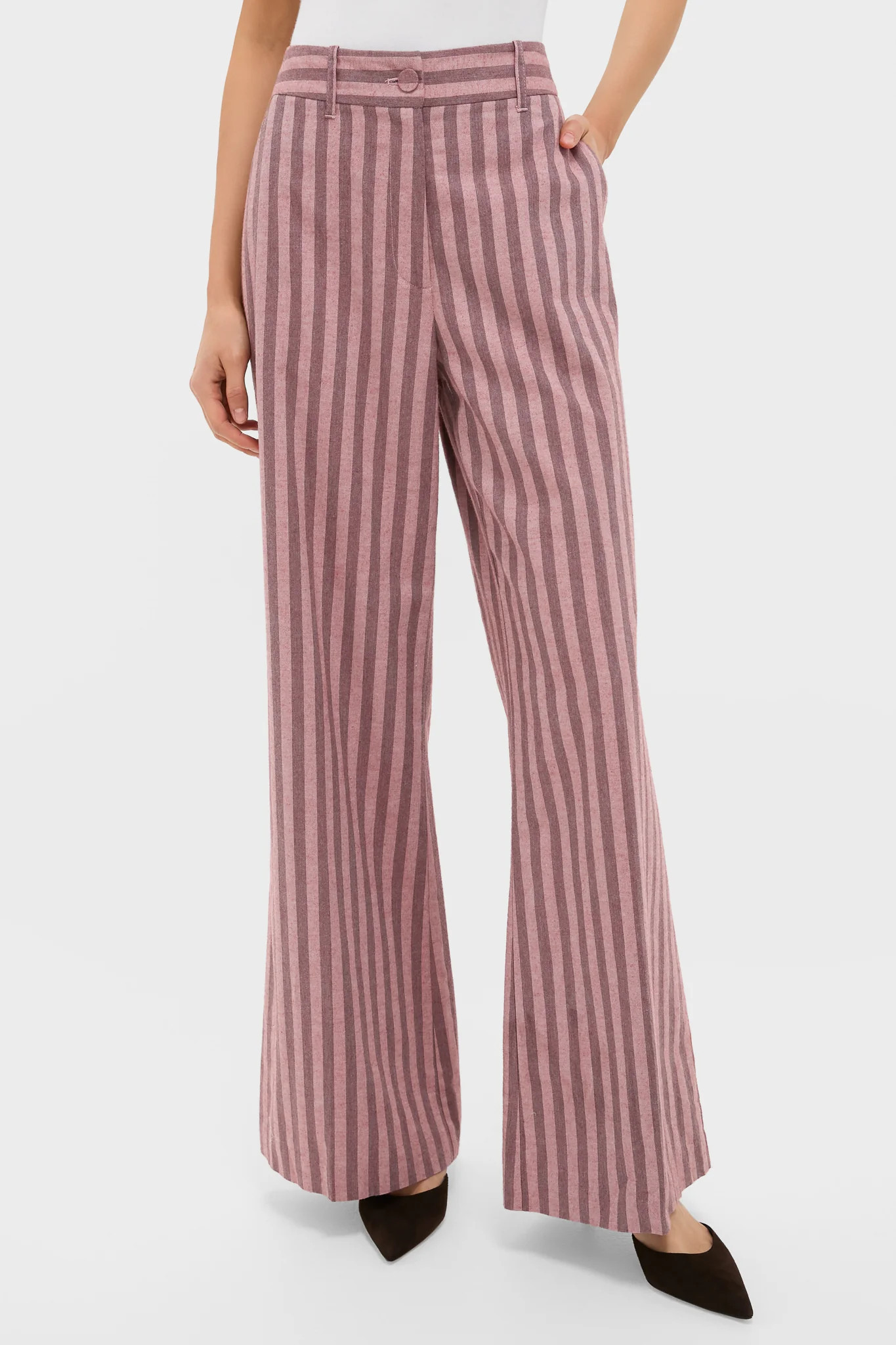 Mauve Stripe Wyatt Pants | Tuckernuck (US)