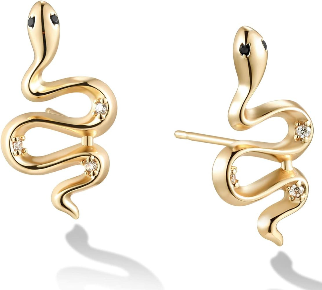 MEVECCO Tiny Stud Earrings for Women 18K Gold Plated Stud Earrings Dainty Evil Eye Pave CZ Mini C... | Amazon (US)