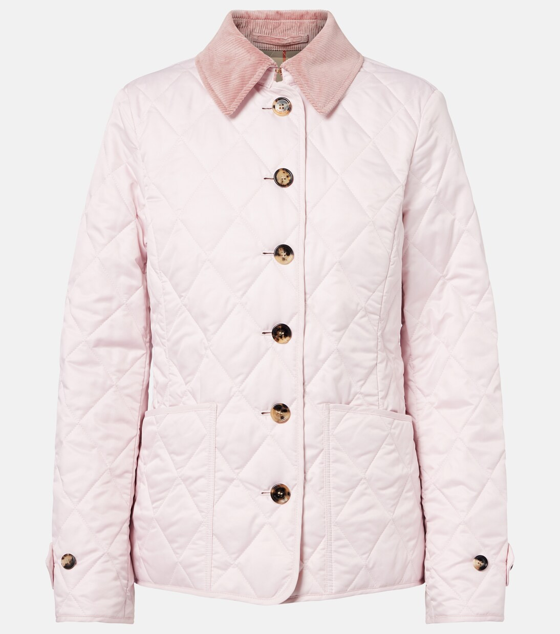 Corduroy-trimmed quilted jacket | Mytheresa (US/CA)