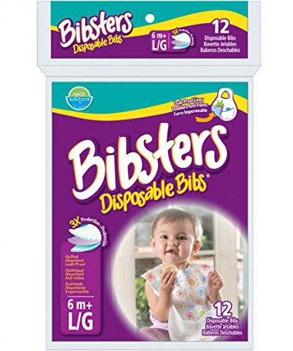 Bibsters by Neat Solutions Disposable Bibs, Large, 48 Count (4 packs of 12) | Amazon (US)