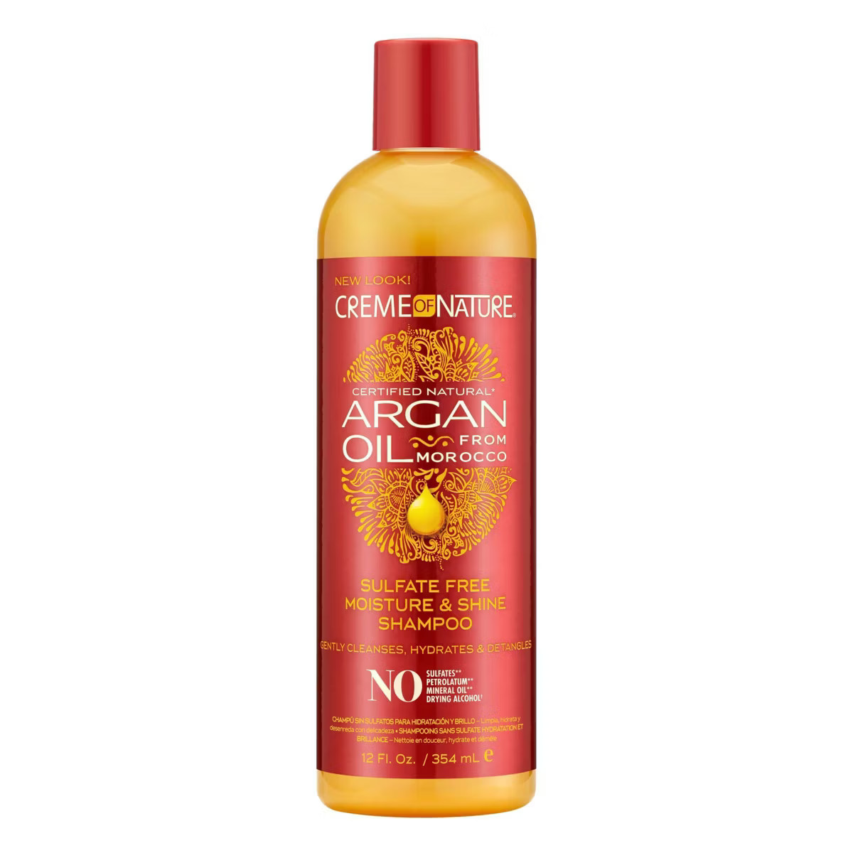 Creme of Nature Moisture & Shine Shampoo with Argan Oil - 12 fl oz | Target