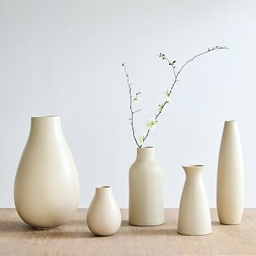 Pure Sand Ceramic Vases | West Elm | West Elm (US)