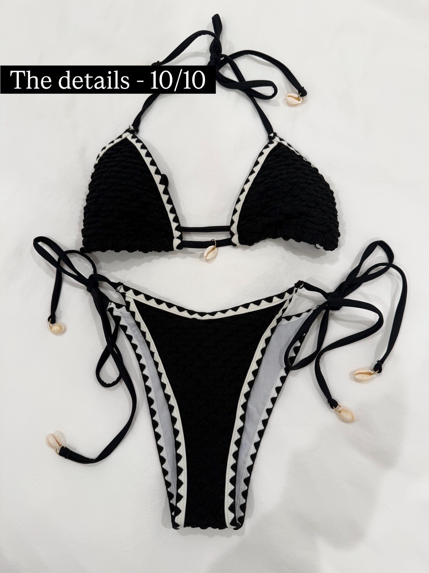 I have this bikini in black and white! Looks so high end. I’m size xs 
Beach vacation outfits 

#LTKSwim #LTKTravel