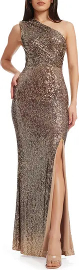 Dress the Population Sariah Sequin One-Shoulder Gown | Nordstrom | Nordstrom