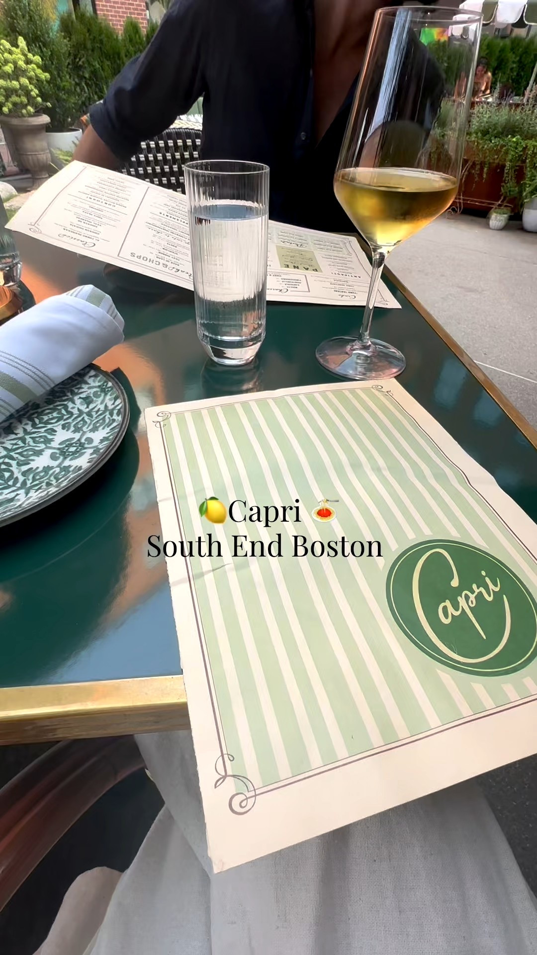 trying south ends newest restaurant- Capri 🍝🍋