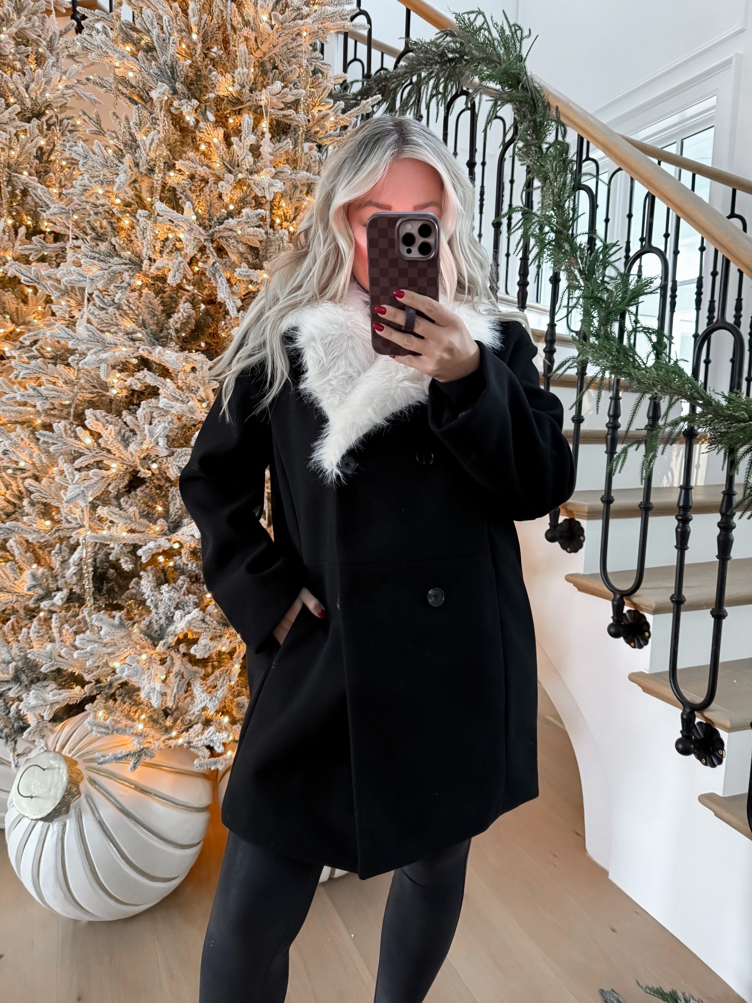 Wearing size small - such a chic coat! 

#LTKPetite #LTKFindsUnder50 #LTKHoliday