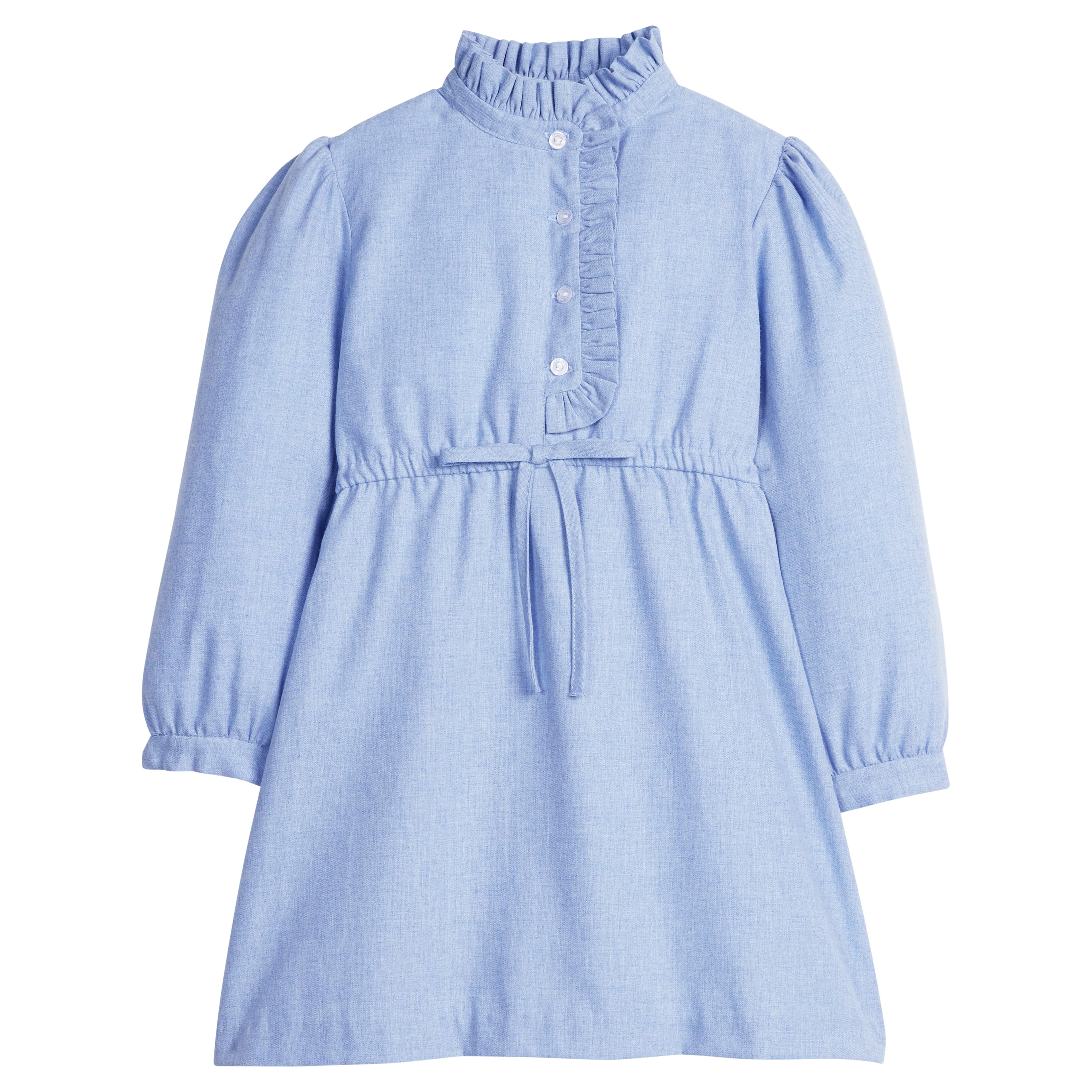 Girl's Ruffled Shirt Dress - Alaskan Flannel | Little English | Little English
