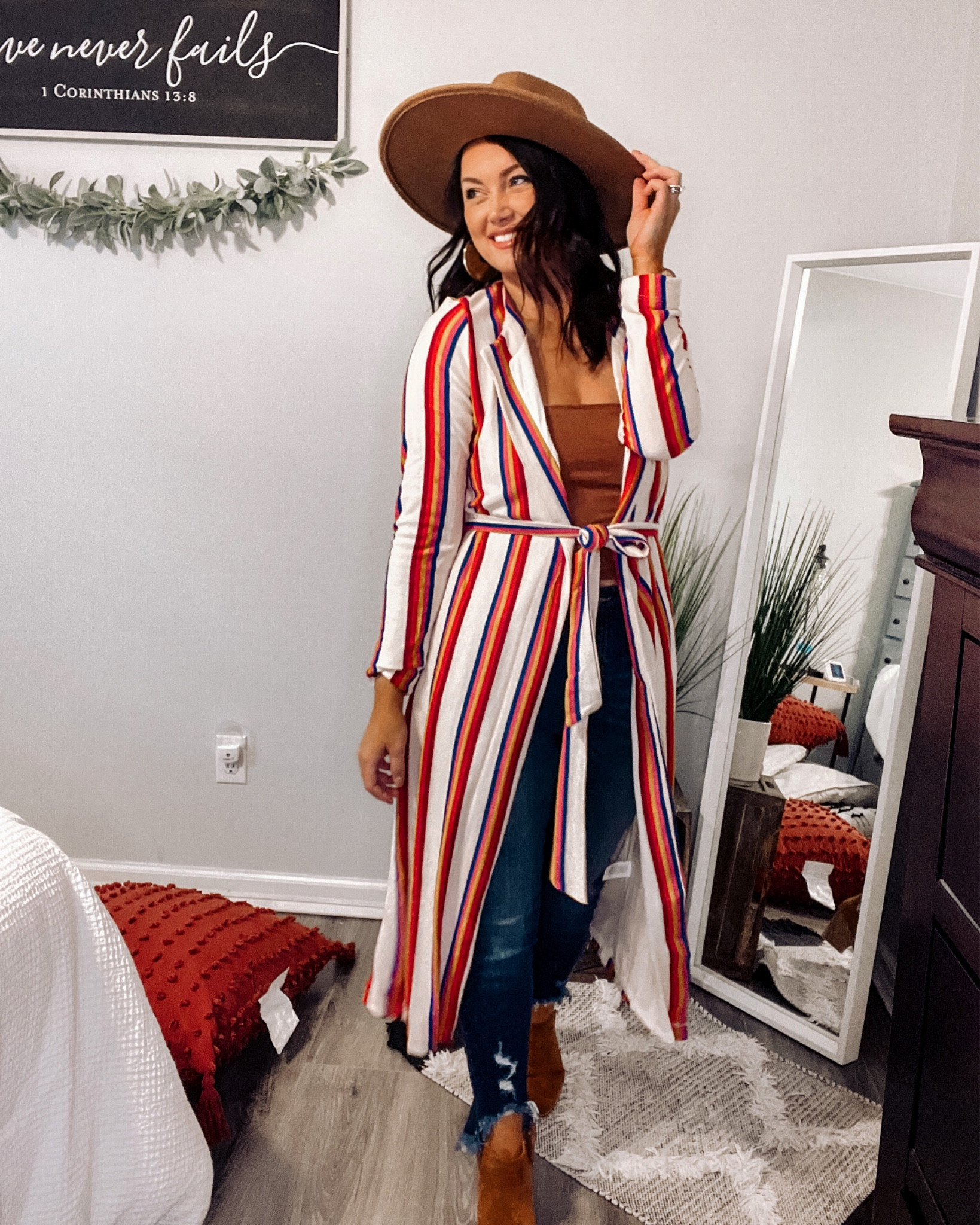 I’m loving this colorful duster from Vici! 🫶🏻 

#LTKSeasonal #LTKstyletip #LTKbeauty