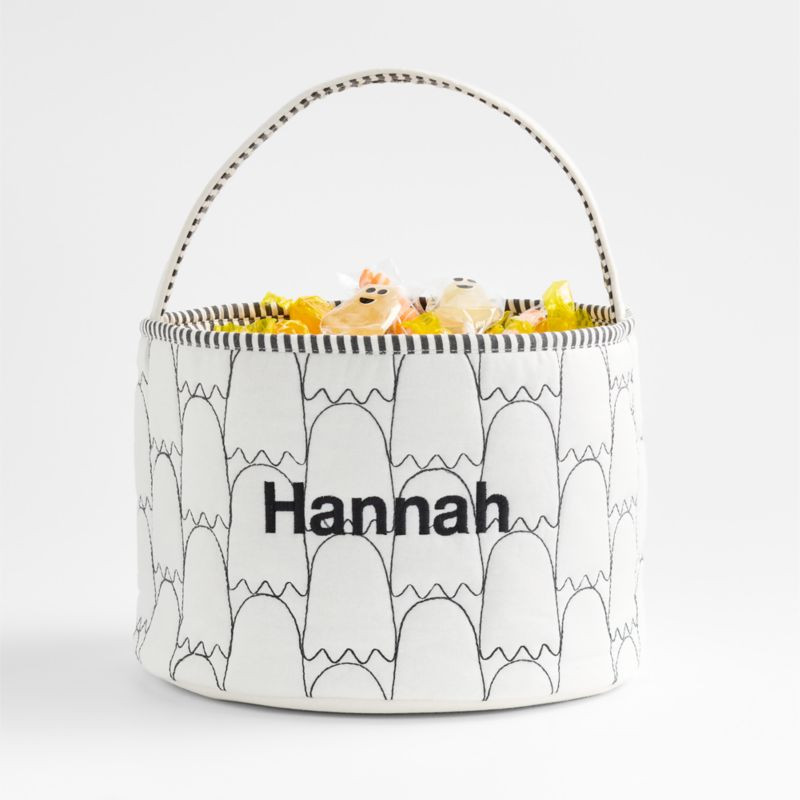 White Ghost Halloween Kids Treat Bag by Joan Anderson + Reviews | Crate & Kids | Crate & Barrel