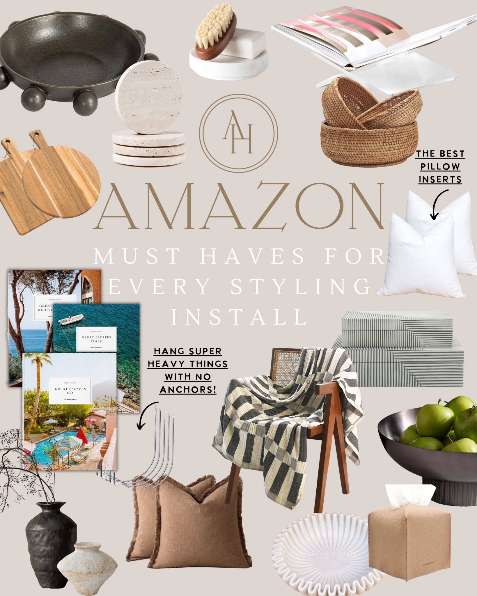 Any install I do is sure to have these items on the list.  You can never have enough staging pieces! 

#LTKHome #LTKStyleTip #LTKFindsUnder100