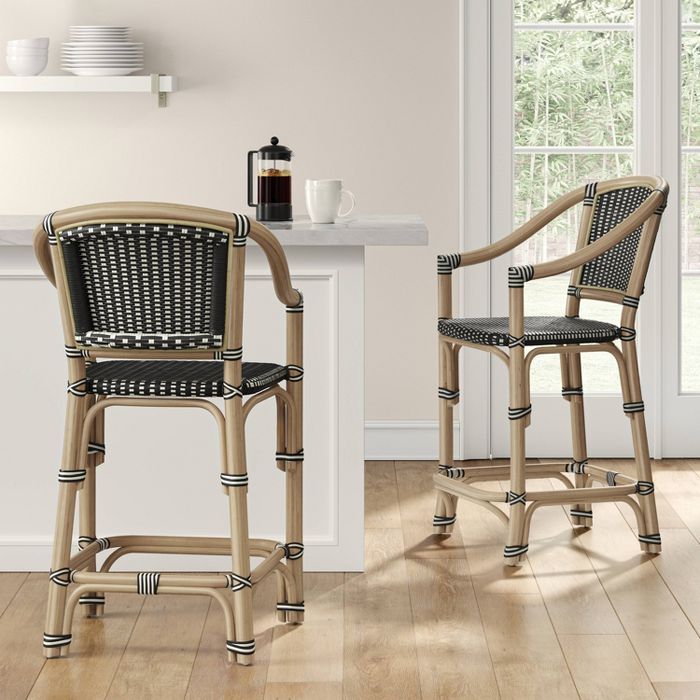 Parksley Rattan and Woven Counter Stool - Threshold™ | Target