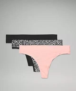 UnderEase Mid-Rise Thong Underwear 3 Pack | Lululemon (US)