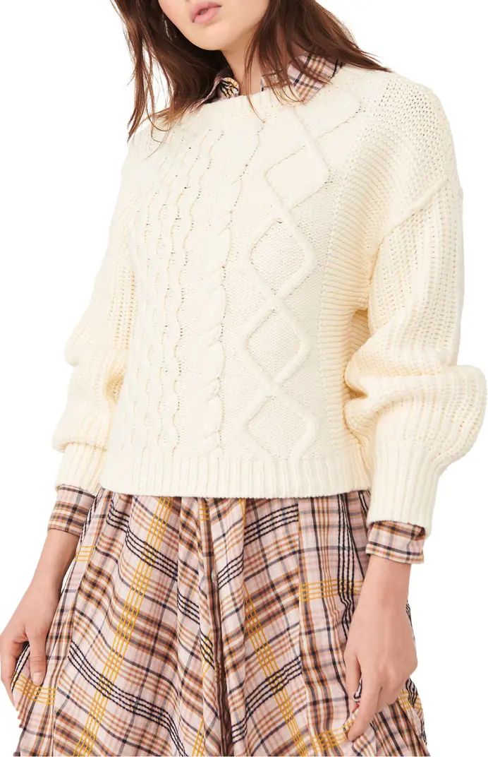 Dream Cable Crewneck Sweater | Nordstrom
