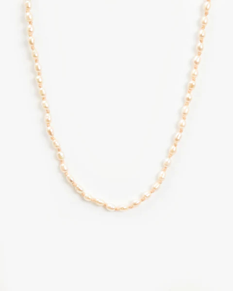 Freshwater Rice Pearl Necklace | Clare V.