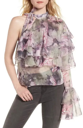 Women's Stylekeepers The Hopeless Romance Ruffle Blouse, Size X-Small - Pink | Nordstrom