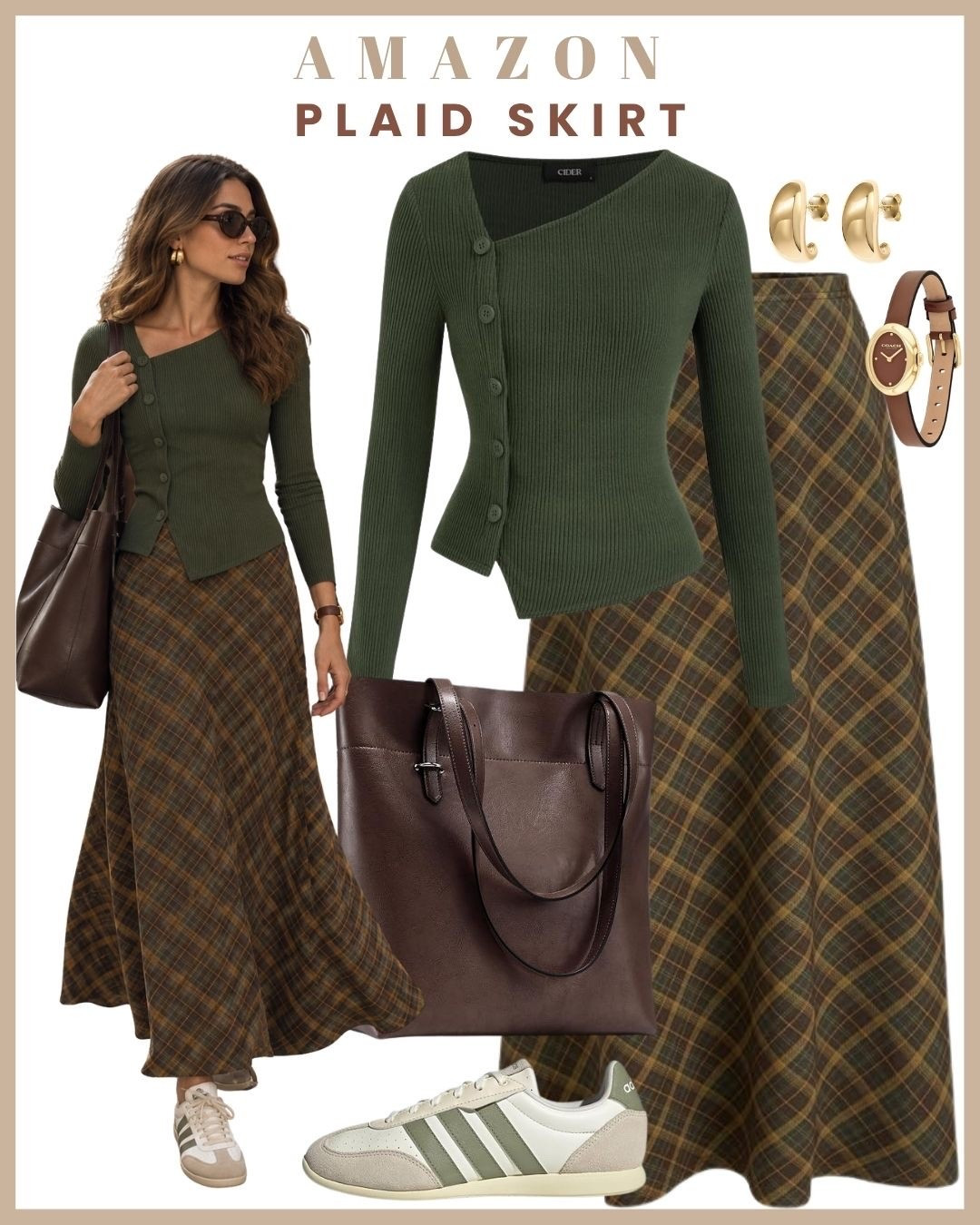 Plaid skirt outfits for fall 🍂🤎

A plaid skirt is a fall wardrobe staple that instantly makes any outfit feel more autumn-ready. ✨

Style it with cozy sweaters, fitted tops, blazers, or button-downs and finish the look with loafers, ankle boots, or knee-high boots. From office days to brunch and date nights, there are so many ways to make plaid work for you. 🍁

SEO keywords:

* Plaid skirt outfits
* Plaid skirt for fall
* Fall skirt outfits
* Fall fashion 2026
* Autumn outfit ideas
* Fall outfit inspo
* Preppy fall outfits
* Workwear skirt outfits
* Pinterest fall outfits
* Fall wardrobe essentials

✨ Save this for your next fall outfit refresh!

💌 Comment “link” and I’ll DM you the details.
🛍️ Shop these affordable finds through my Storefront — link in bio.

#LTKgrwm #LTKootd #LTKPetite