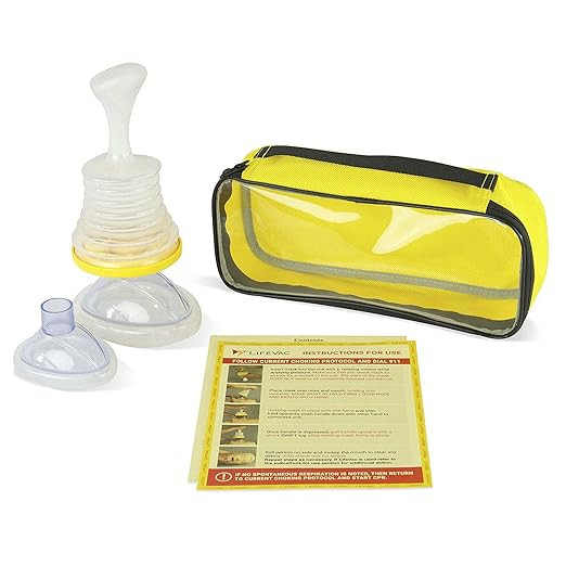 LifeVac Yellow Travel Kit - Choking Rescue Device, Portable Suction Rescue Device First Aid Kit f... | Amazon (US)