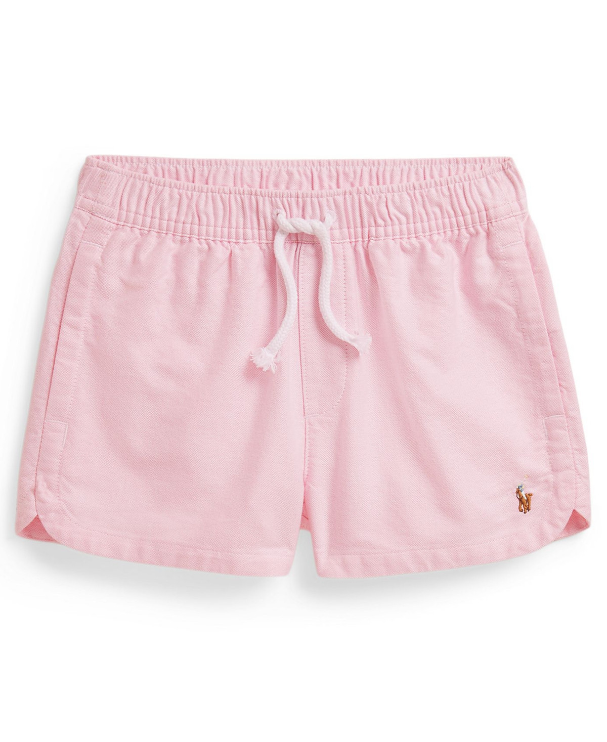 Polo Ralph Lauren Girls' 2T-6X Cotton Oxford Pull-On Short - Bath Pink | Macy's
