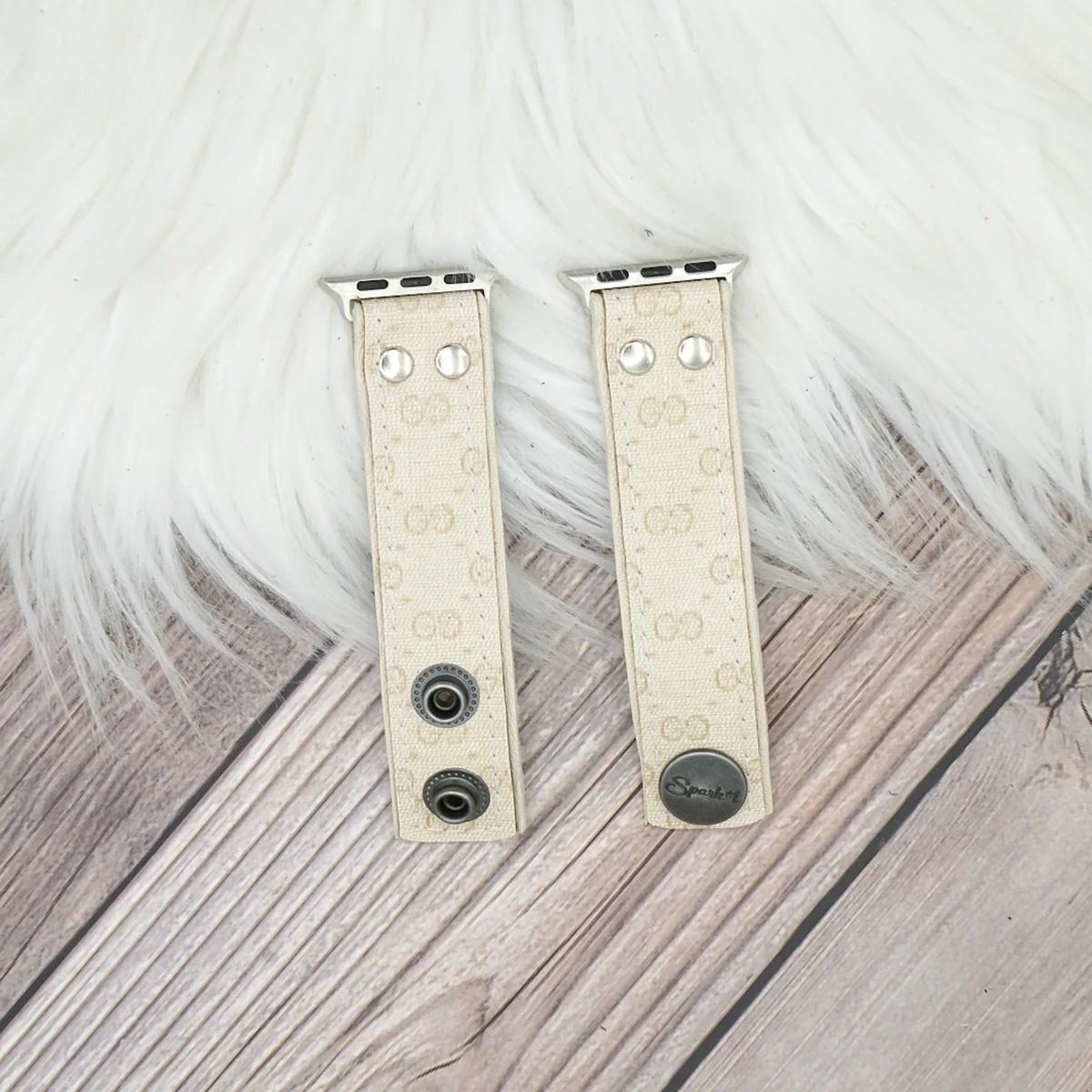 Limited Edition Skinny Band in Upcycled Vanilla Cream Micro GG | Spark*l