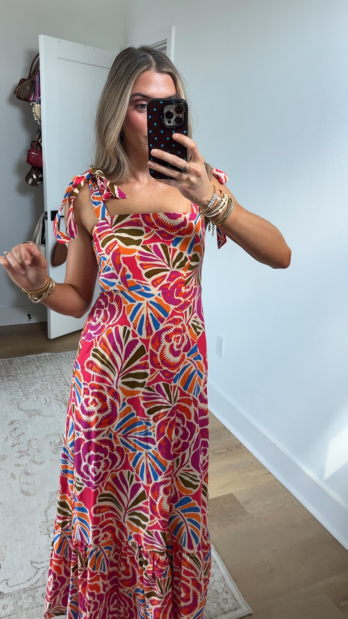 @balticbornclothing size XS dress and my code is SLOANEBB15. The Sydney Maxi Dress in Multi is a lightweight, statement maxi printed on a cream base with vibrant pink, orange, blue, and green florals. Designed for easy summer dressing, it combines a flattering square neckline and an empire waistline with comfortable, breathable materials.

#LTKWedding #LTKootd #LTKSaleAlert