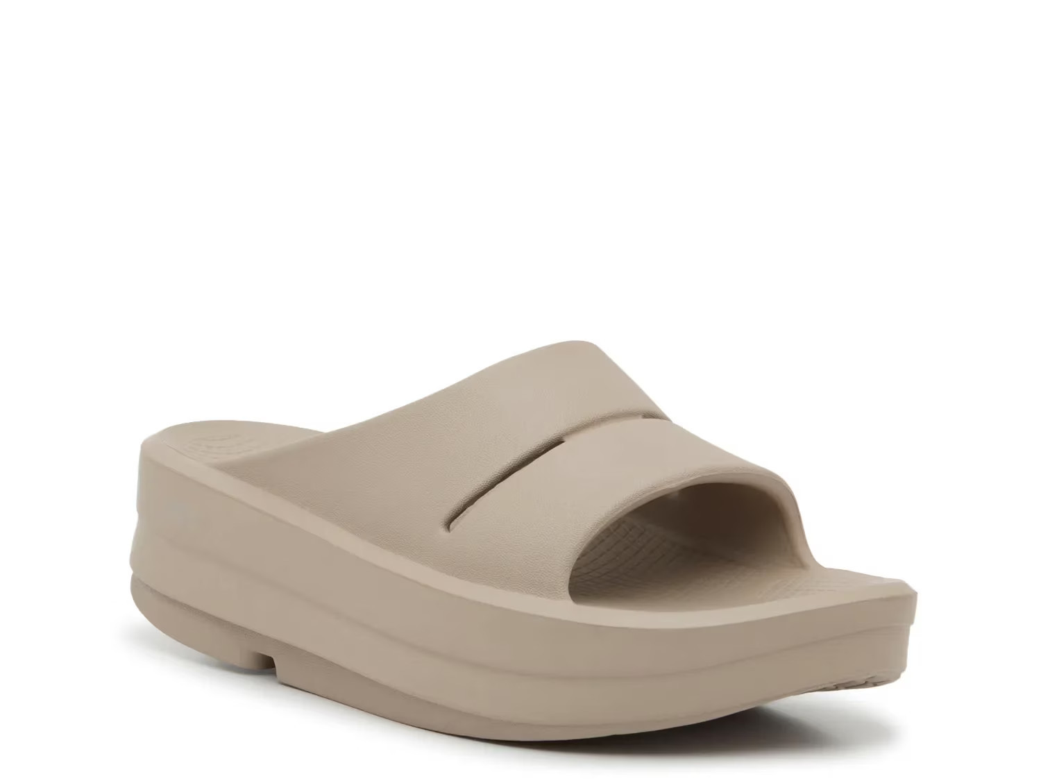 OOFOS OOmega OOahh Wedge Sandal | Women's | Beige | Size 11 | Sandals | Athletic | DSW