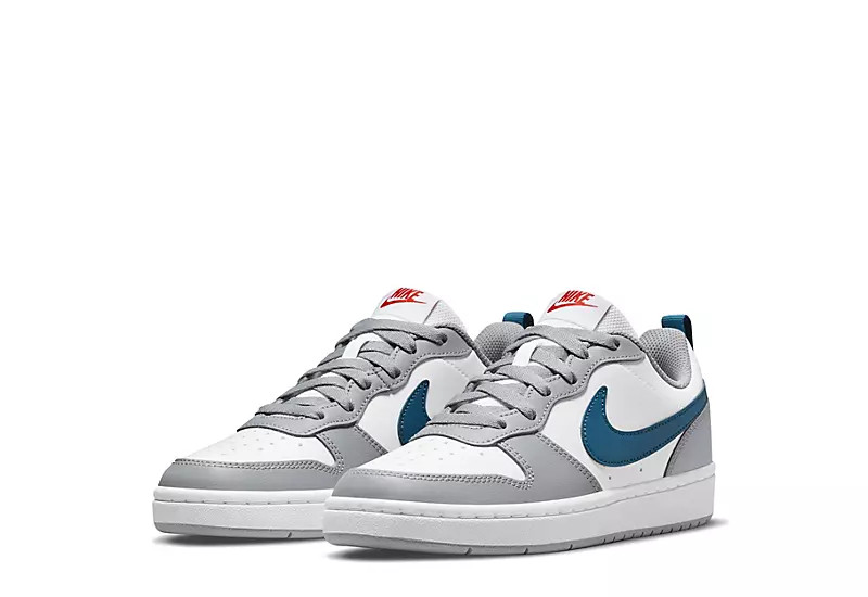 Nike Boys Big Kid Preschool Court Borough Mid - Grey | Rack Room Shoes