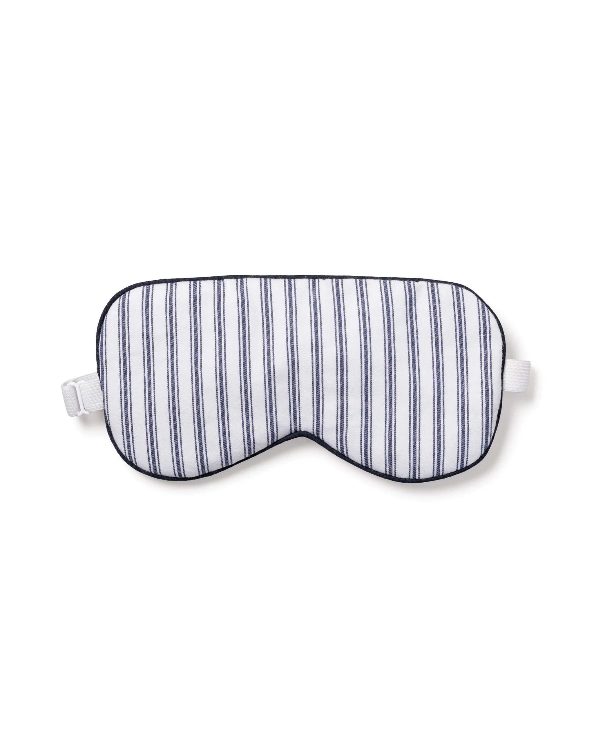 Adult's Twill Sleep Mask in Navy French Ticking | Petite Plume