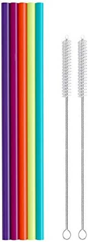 Hiware 12 Inch Extra Long Silicone Straws for Big Tumblers - 40 oz Hydro Flask/Half Gallon Water ... | Amazon (US)