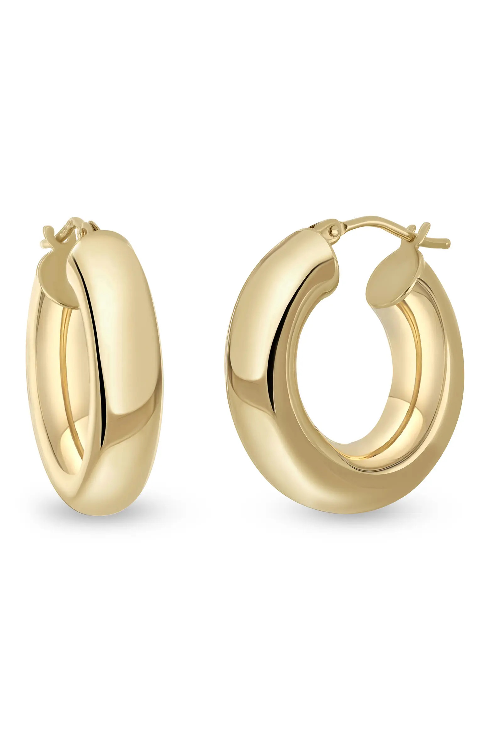 14K Gold Chunky Hoop Earrings (Online Trunk Show) (Women) | Nordstrom | Nordstrom