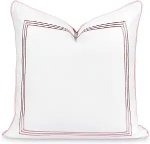 Hofdeco Premium Coastal Patio Indoor Outdoor Pillow Cover Only, 20"x20" Water Repellent for Backy... | Amazon (US)