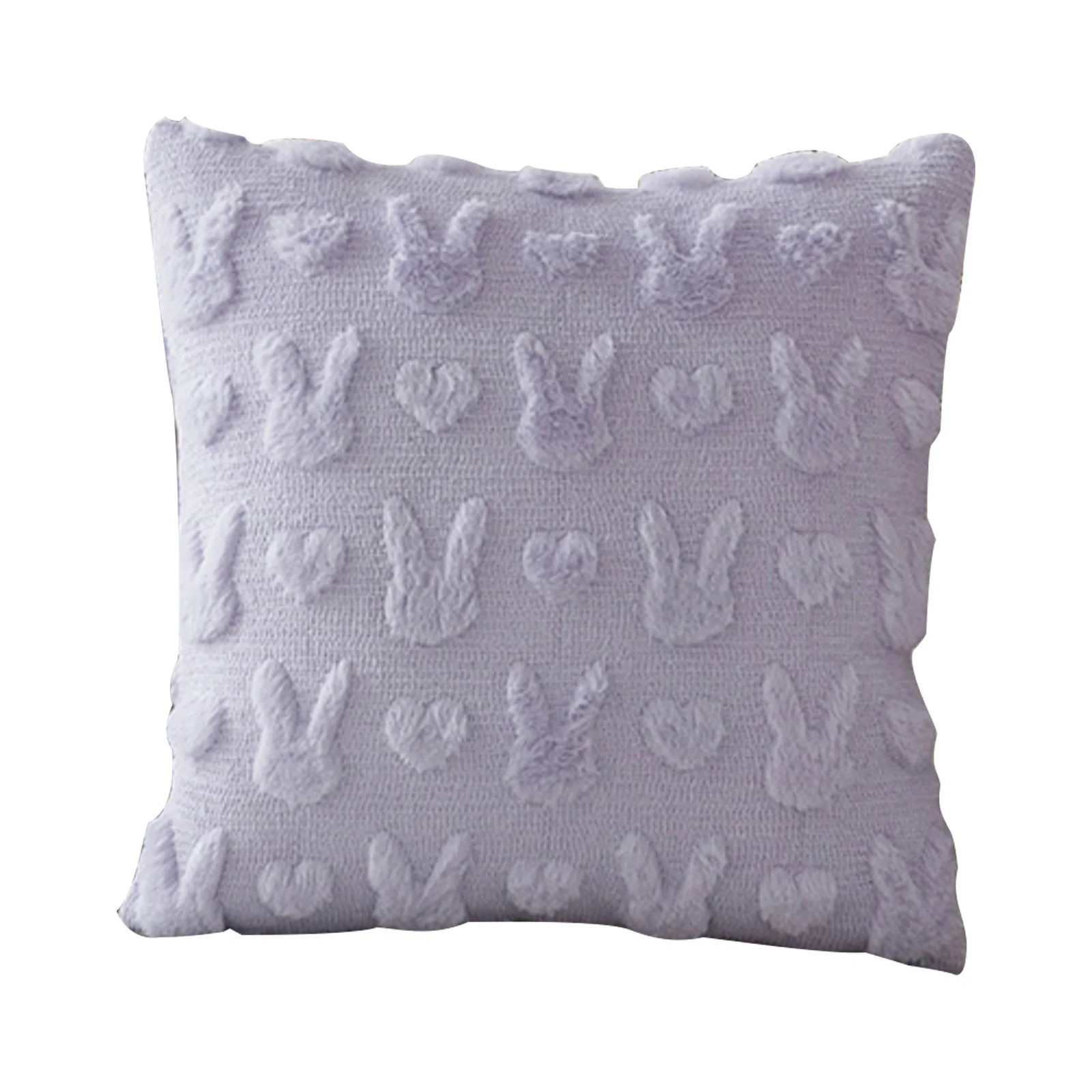 Easter Pillow 18x18 Inch Floral Bunny Plush Pillow Soft Decorative Throw Cushion for Sofa Couch L... | Walmart (US)