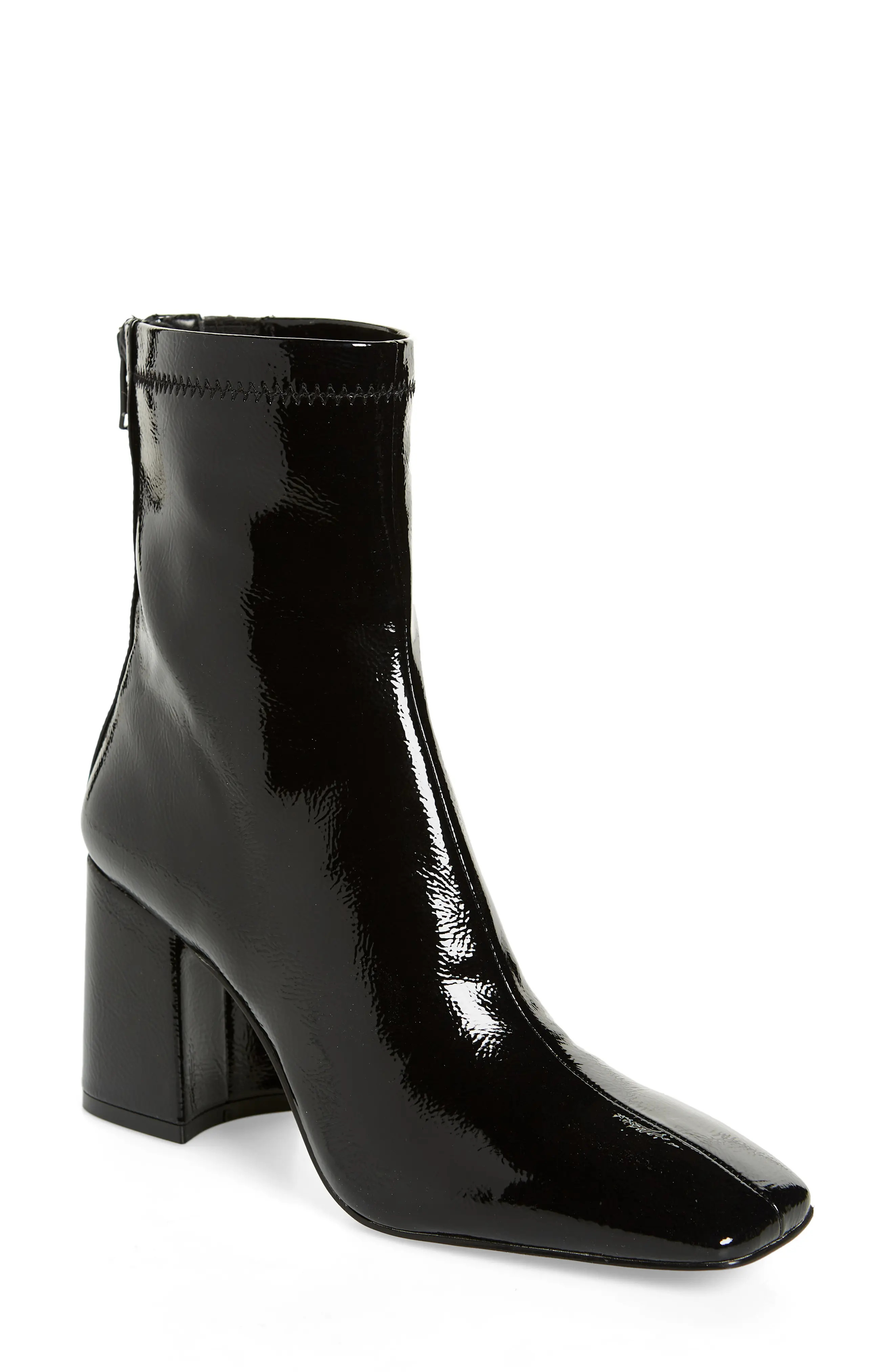 Steve Madden Julesa Block Heel Bootie in Black at Nordstrom, Size 8.5 | Nordstrom