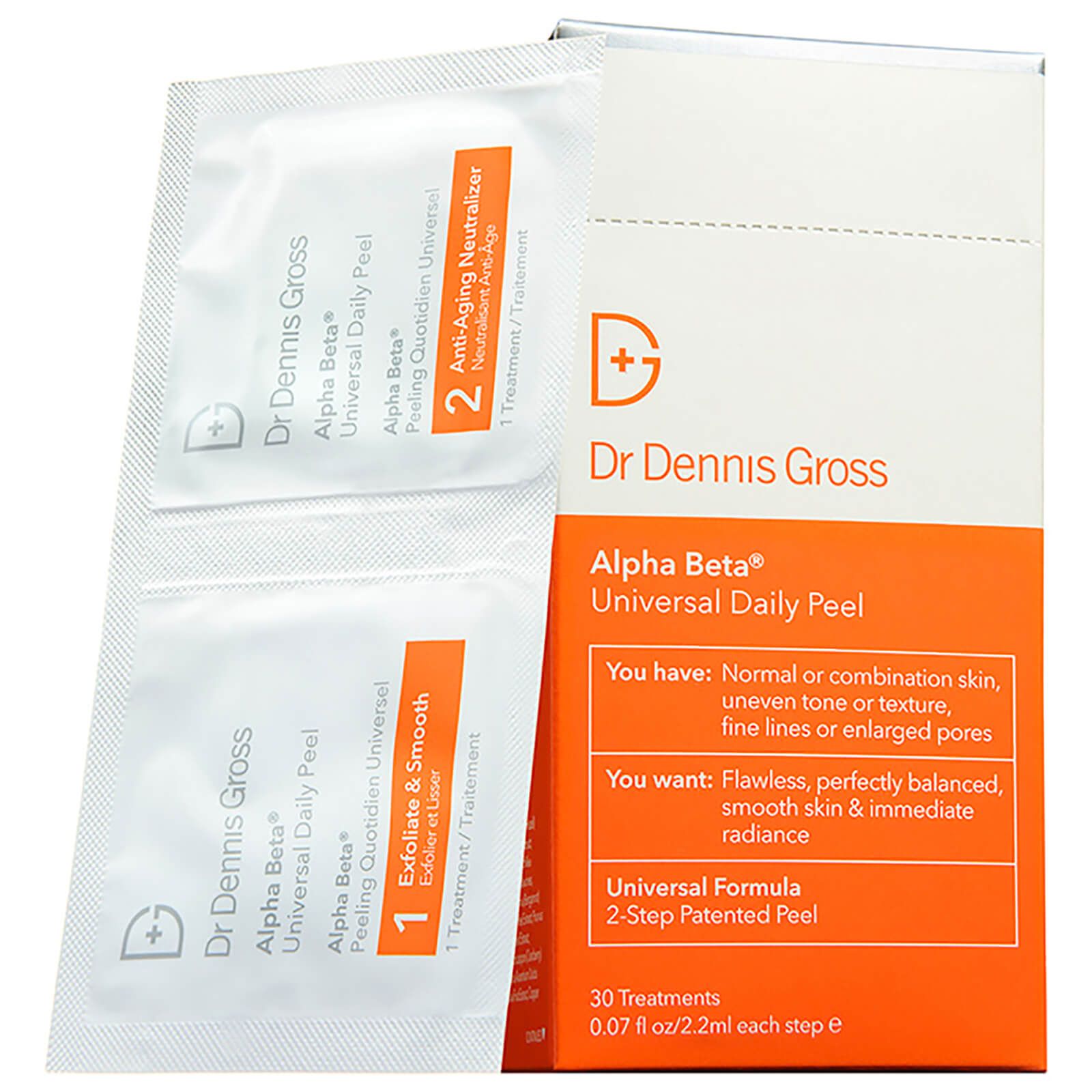 Dr Dennis Gross Skincare Alpha Beta Universal Daily Peel (Pack of 30, Worth $102) | Skinstore