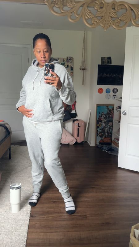 The softest sweatsuit! I grabbed it from the men’s dept at target and the fit is perfect. Not too tight. I’m wearing a M bottom(normal size) and I sized down on the top to a M. Great price so I’m grabbing a few colors  

#LTKfindsunder50 #LTKmidsize #LTKstyletip